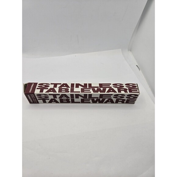 Columbia Stainless Steel Japan Flatware Beaded BNIB set of 4 - Picture 7 of 9